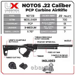 Carabine Umarex Notos. Fusil à air PCP de calibre .22 avec plombs (2254847) Modèle d'exposition