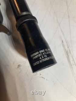 Carabine à air Crosman Modèle 99, fusil à plomb à levier, lunette d'origine Co2 1965-70
