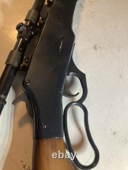 Carabine à air Crosman Modèle 99, fusil à plomb à levier, lunette d'origine Co2 1965-70