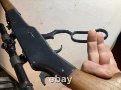 Carabine à air Crosman Modèle 99, fusil à plomb à levier, lunette d'origine Co2 1965-70