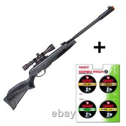 Carabine à air GAMO Whisper Fusion Mach 1. 22 Cal avec pack combo de plombs assortis