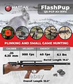 Carabine à air Hatsan FlashPupQE QuietEnergy QE PCP de calibre .25