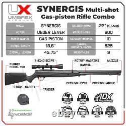 Carabine à air Umarex Airguns Surgemax Elite. 22 avec lunette de visée pour plombs 1000 FPS