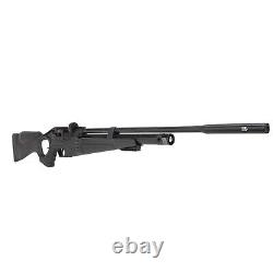 Carabine à air calibre .22 Hatsan Flash-R QE PCP régulée avec cibles, plombs, lunette et étui
