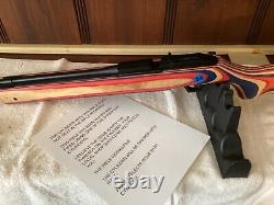 Carabine à air comprimé Avanti 888 Medalist, calibre 177, plomb, crosse rouge, blanche et bleue (3R)