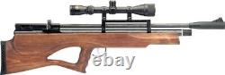 Carabine à air comprimé Beeman 1357 avec crosse en bois dur brun et calibre de 0,177, avec lunette de visée.