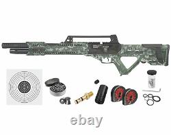 Carabine à air comprimé Hatsan Invader Limited Edition.25 Cal PCP DG Camo avec cibles et plombs
