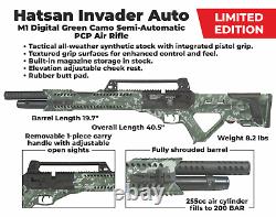 Carabine à air comprimé Hatsan Invader Limited Edition.25 Cal PCP DG Camo avec cibles et plombs