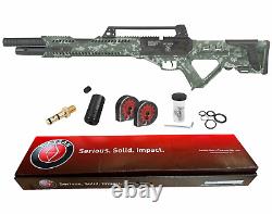 Carabine à air comprimé Hatsan Invader Limited Edition.25 Cal PCP DG Camo avec cibles et plombs