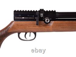 Carabine à air comprimé JTS Airacuda PCP calibre 0.25, répétiteur à levier latéral, crosse en bois noble