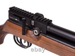 Carabine à air comprimé JTS Airacuda PCP calibre 0.25, répétiteur à levier latéral, crosse en bois noble