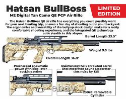Carabine à air comprimé PCP DT Hatsan BullBoss Limited Edition Calibre .25 avec cibles, plombs et lunette de visée