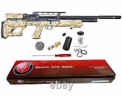 Carabine à air comprimé PCP DT Hatsan BullBoss Limited Edition Calibre .25 avec cibles, plombs et lunette de visée
