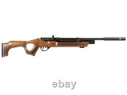 Carabine à air comprimé PCP Hatsan Flash Wood QE calibre .177 avec verrou latéral, plombs et cibles