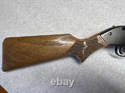 Crosman 760 Powermaster vintage des années 1970. Carabine à air comprimé BB/Pellet .177, verrou en laiton