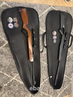 Crosman F4.177 1200fps (Noir) Ruger Impact Elite. 22 1050fps (Bois)