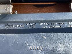 Crosman Modèle 99 Air Rifle, Lever Action Pellet Gun, Co2 Portée Originale 1965-70