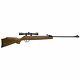 Crosman Optima Air Rifle. 177 Pellet W-4x32 Scope Wood Stock 1200fps Break Ba