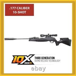Fusil à air Gamo Swarm Magnum Pro G3i Inertia. 177 Plomb 1650 FPS avec lunette 3-9-40
