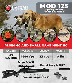 Fusil à air Hatsan Mod 125 Spring Sniper Combo calibre .22