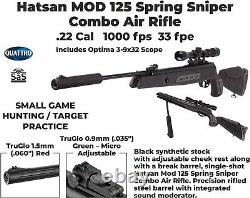 Fusil à air Hatsan Mod 125 Spring Sniper Combo calibre .22