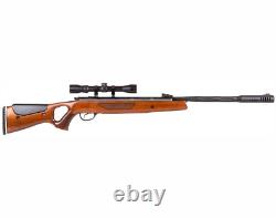 Fusil à air Hatsan Mod 65 à piston à ressort, calibre .22 avec lunette, plombs et cibles.