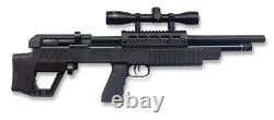 Fusil à air PCP Beeman Commodore UnderLever Bullpup. Calibre 25 avec crosse synthétique.
