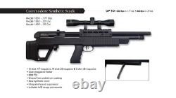 Fusil à air PCP Beeman Commodore UnderLever Bullpup. Calibre 25 avec crosse synthétique.