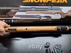 Fusil à air PCP Snowpeak M25 en bois. Calibre 25.