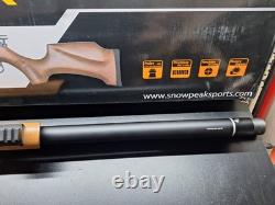 Fusil à air PCP Snowpeak M25 en bois. Calibre 25.