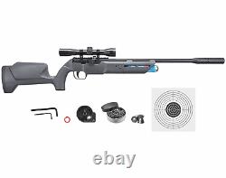 Fusil à air PCP Umarex Komplete NCR de calibre .22 avec levier latéral, plombs et cibles.