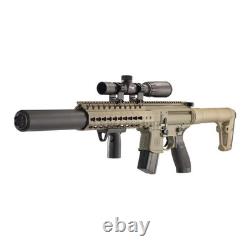Fusil à air SIG SAUER MCX. Cal. 177, 30 coups, lunette 14x24mm, Terre sombre plate