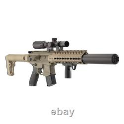 Fusil à air SIG SAUER MCX. Cal. 177, 30 coups, lunette 14x24mm, Terre sombre plate
