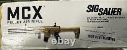 Fusil à air Sig Sauer MCX. Calibre .177 alimenté par CO2 avec lunette 1-4x24mm couleur Terre Foncée Plate