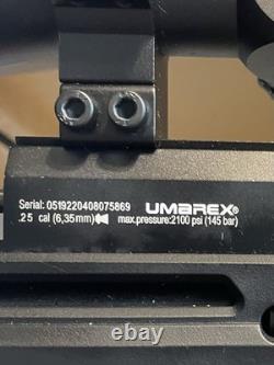 Fusil à air UMAREX GAUNTLET de calibre 25 avec réservoir d'air plus grand pour plus de puissance