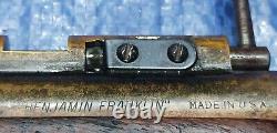 Fusil à air Vintage Benjamin Franklin modèle 317. Calibre 177, fonctionne, crosse en bois antiquité.