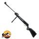 Fusil à Air Comprimé 22 Calibre Defender Noir/gris Gr1400f 5,5 Mm. Corps En Plastique