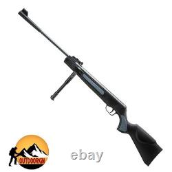 Fusil à air comprimé 22 calibre Defender Noir/Gris GR1400F 5,5 mm. Corps en plastique