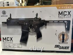 Fusil à air comprimé CO2 Sig Sauer MCX Rattler Auto Semi-Automatique à 3 coups BB en acier
