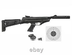 Fusil à air comprimé Hatsan MOD 25 SuperTACT QE. Calibre .177 avec cibles et plombs