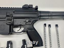 Fusil à air comprimé SIG SAUER MPX Rattler .177 avec 3 chargeurs supplémentaires Noir