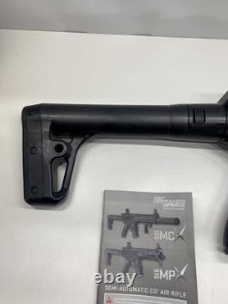 Fusil à air comprimé SIG SAUER MPX Rattler .177 avec 3 chargeurs supplémentaires Noir