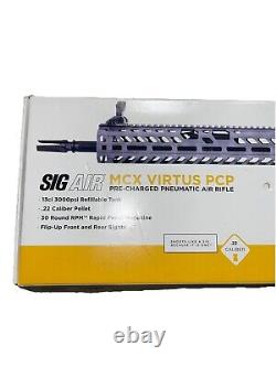 Fusil à air comprimé Sig Sauer ASP MCX Virtus PCP 0,22 Cal 700 FPS 30RD AIR-VIRTUS-22