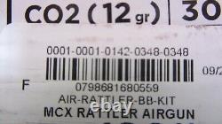 Fusil à air comprimé Sig Sauer MCX Rattler Auto Semi-Automatique à 3 coups en rafale CO2 BB en acier