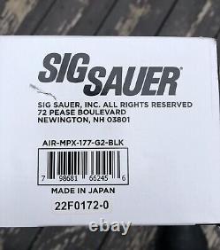 Fusil à air comprimé Sig Sauer MPX Gen2 .177 Calibre alimenté par CO2 AIRMPX177G2BLK