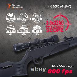 Fusil à air comprimé Umarex Ruger Targis Hunter Max. 22 Cal avec lot de plombs à canon basculant