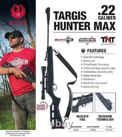 Fusil à air comprimé Umarex Ruger Targis Hunter Max. 22 Cal avec lot de plombs à canon basculant