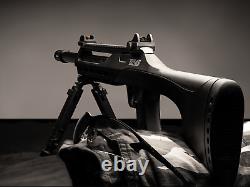 Fusil de sniper ASG TAC 4,5 mm à CO2 avec bipied NOIR pour plombs/billes en acier