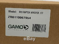 Gamo Raptor 177 Chuchotement Air Rifles, Predator / Chasse Varmint Avec 4x Portée