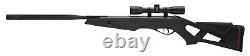 Gamo Whisper Silent Black Cat. 177 Cal Air Rifle Avec 4x32mm Portée Remis À Neuf